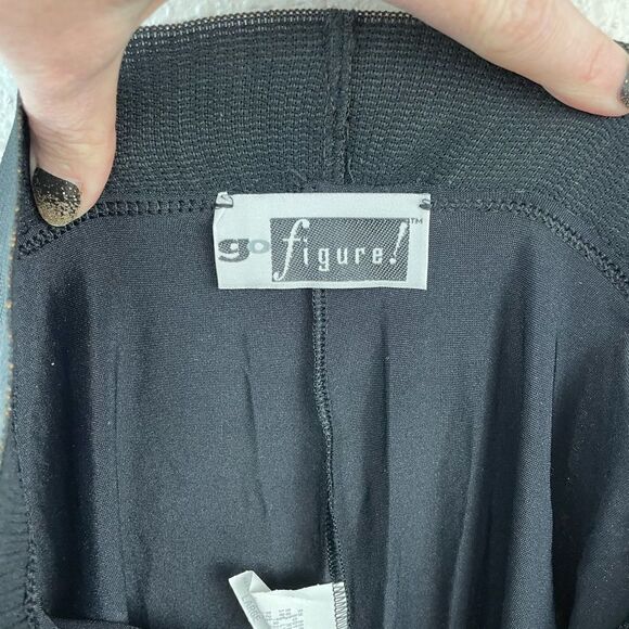 NWT Go Figure Womens Blue Lingerie Lace Trimmed Garment Skim Leg Leggings Size L - Picture 8 of 8